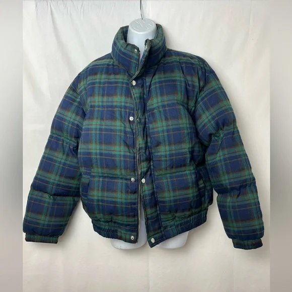 Cider Checkered Jacket in Green and Blue size Small - Picture 10 of 11